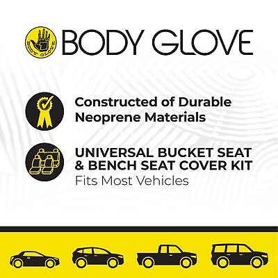 Body Glove Bell 22-1-70418-9 Seat Cover Set with Neverwet, Black