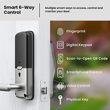 Lockly Secure Pro, Wi-Fi Smart Door Lock, Keyless Entry Latch, Satin Nickel