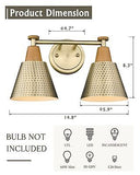 FEMILA Bathroom Light Fixtures, 2-Light Bathroom Vanity Lights Over Mirror, A...