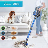 Cordless Stick Vacuum Cleaner, 45 Minutes Run-Time, 4 in 1 Lightweight Stick ...