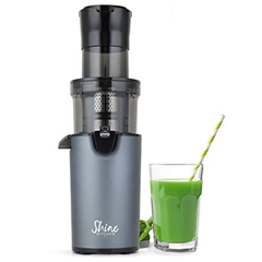 Shine SJX-1 Easy Cold Press Juicer with XL Feed Chute and Compact XL, Gray