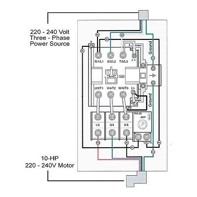 Big Horn 18839 3-Phase, 220-240-Volt, 10-HP, 22-34-Amp Magnetic Switch - UL A...