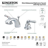 Kingston Brass KB956PN Magellan Mini-Widespread Bathroom Faucet, Polished Nic...