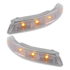 X AUTOHAUX 1 Pair Car 3 LED Front Left and Right Side Mirror Turn Signal Ligh...