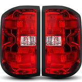 Tail Lights Compatible with Chevy Chevrolet Silverado 1500 2500 3500 2014-201...