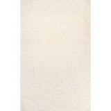 NuLOOM Marlow Machine Washable Soft Shaggy Faux Sheepskin 5 x 8 Feet, White