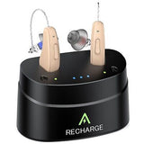 2024 Upgraded RIC Hearing Aids for Seniors Rechargeable Receiver-in-Canal OTC...