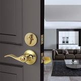 Keyed Alike Entrance Lock Lever Combo Set,3 Set Entry Lever with Single Cylin...