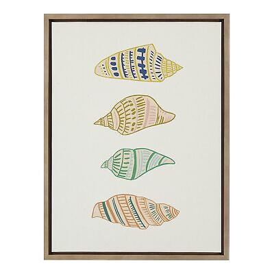 Kate and Laurel x Alicia Schultz Collaboration Ocean Treasures Framed Linen T...