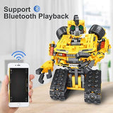 2-in-1 Build a Robot Kit,901 Pieces Remote & APP Controlled Robot or Race Car...