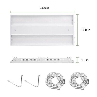 Lepro 2ft Liner High Bay LED Shop Light 165W, 23,100lm, 5000K Daylight, 500W ...