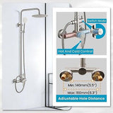 gotonovo SUS304 Outdoor Shower Fixture High Pressure Shower System Combo Wall...