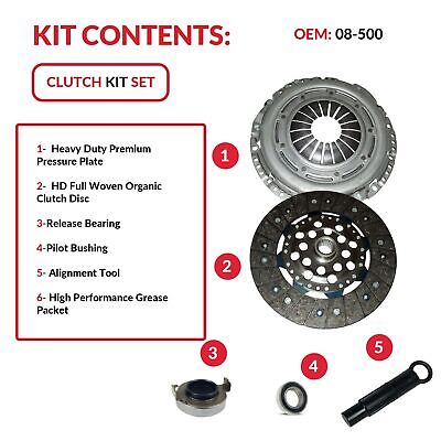 Southeast clutch Kit (08-500) | Compatible With Accord TL CL Ex-l Ex HFP Lx B...