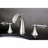 Kingston Brass KS2978WLL Widespread Lavatory Faucet With Crystal Lever Handle...