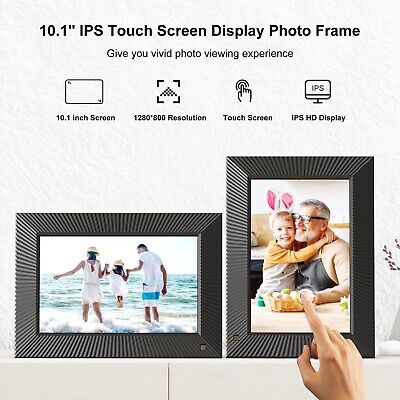 10.1 Inch 32GB WiFi Digital Picture Frame, HD 1280x800 Smart Digital Photo Fr...