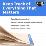 Find It File Folder Notepad - Pack of 72-9.5 x 12.5 Inch Notebook Organizer F...