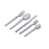 Alessi Dry Cutlery Designed By Achille Castiglioni Silverware, 5 Piece, Silver