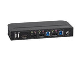 Monoprice Blackbird 4K Displayport 1.4 USB 3.0 2x1 KVM Switch, 4K@60Hz, HDR, ...