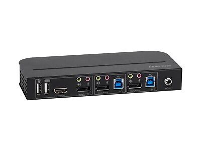 Monoprice Blackbird 4K Displayport 1.4 USB 3.0 2x1 KVM Switch, 4K@60Hz, HDR, ...