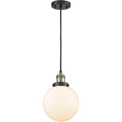 Innovations 201C-BAB-G201-8-LED LED Mini Pendant, Black Antique Brass