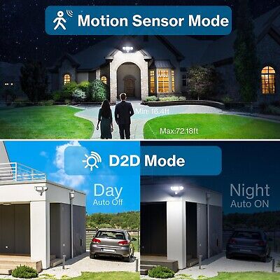 Olafus 100W LED Security Light Motion Sensor Outdoor Light, Motion Flood Ligh...