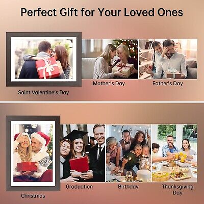 Digital Photo Frame 10.1 Inch, HAMTYSAN Smart Digital Picture Frame IPS Touch...