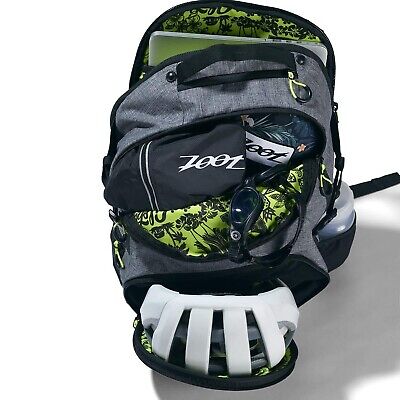 Zoot Ultra Tri Backpack - Triathlon Transition Bag, Wet Storage Compartments,...