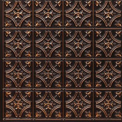 150 Gothic Reims PVC 2' x 2' Glue-up Ceiling Tile (Covers / 40 sq.ft), Antiqu...