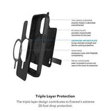 ZAGG Everest Snap iPhone 15 Pro Case with Kickstand - Drop Protection (20ft/6...