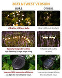 Solar Powered LED Firefly Garden Lights, Swaying Solar Garden Lights with 2 L...