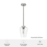 Hunter Fan Company 19723 Vidria Pendant Light, Brushed Nickel