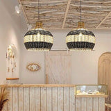 Arturesthome Rattan Pendant Light for Kitchen Island, Wicker Chandelier, Hand...