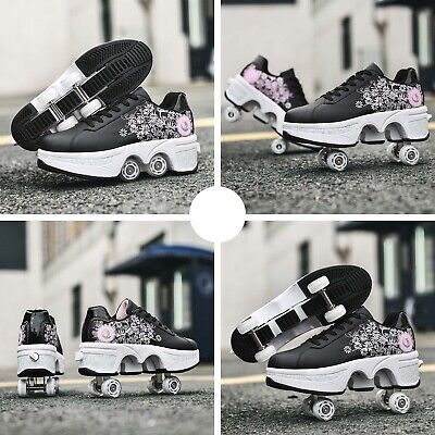 Roller Skate Shoes for Women Four Rounds Children's Roller Skates Shoes That ...