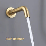 RBROHANT Shower System with Tub Spout and Handheld Brushed Gold Bathtub Showe...