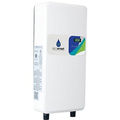 EcoSmart ECOS 12, Tankless Electric Water Heater, 12 kW, 240 Volt, Up to 2.9 ...