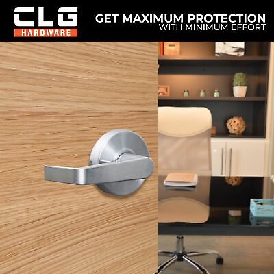 CLG HARDWARE Commercial Lever Door Lock - Heavy-Duty Locking Door Handle, Des...