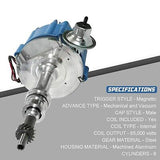 HEI Ignition Distributor for Small Block Ford 351W Windsor 5.8L 8 Cylinder Ne...