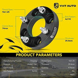 YHTAUTO 4X110mm Wheel Spacers 1 Inch Fits Honda, Suzuki, Can-Am, Bombardier, ...