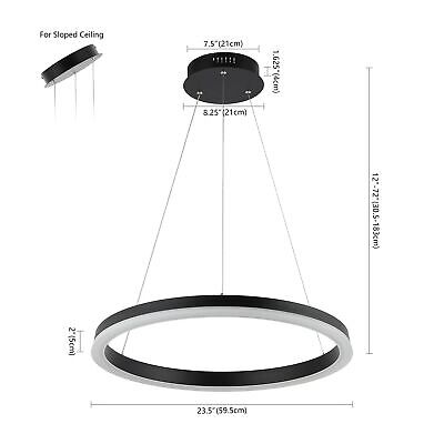 JONATHAN Y JYL7200B Baxter 23.5" 1-Light Modern Contemporary Aluminum Integra...