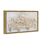 Oliver Gal Candelabro' Framed Abstract Wall Decor, 15" x 10", Gold Gold Frame