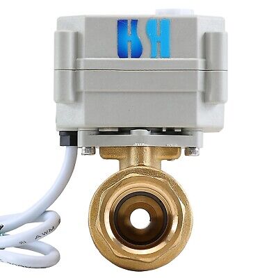 2 Way 3/4" DN20 12VDC 24VDC 24VAC Normally Closed Brass Position Feedback Mot...