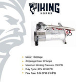 Viking Horns | Heavy-Duty | 150 PSI Air Compressor for Train Horns | V101C