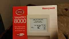 Honeywell TH8110R1008 Vision Pro 8000 Touch Screen Single Unit, Arctic White