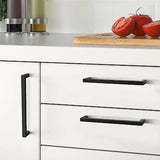 GOBEKOR 20 Pack Cabinet Handles Matte Black Cabinet Pulls 6-1/4 Inch Hole Cen...