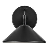 KICHLER Ripley 8" 1-Light Outdoor Wall Light in Black for Exterior Doors, Gar...