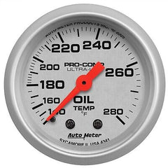 Auto Meter 4341 Ultra-Lite Mechanical Oil Temperature Gauge