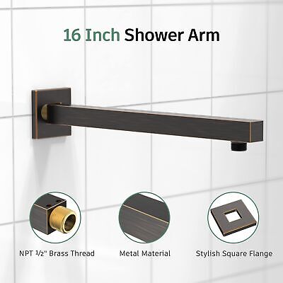 SunCleanse Shower Faucet Set with Valve, 8 Inch Square Shower Head and Handle...