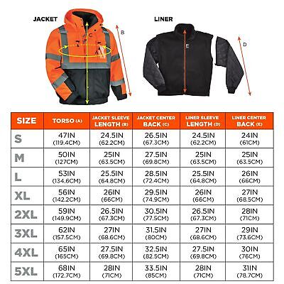 Ergodyne Standard Jacket Orange XX-Large