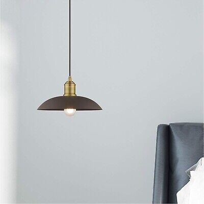 Livex Lighting 41193-07 Metal Shade - 12.5" One Light Mini Pendant, Bronze Fi...