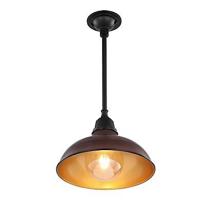 JONATHAN Y JYL7611G Jasper 12.25" 1-Light Farmhouse Industrial Indoor/Outdoor...